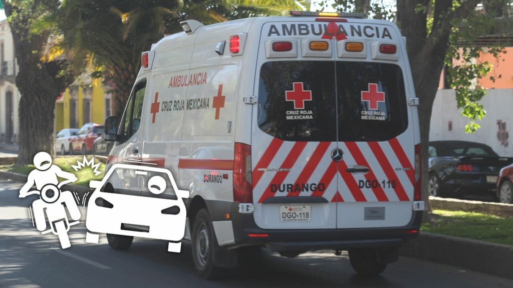 Choque en crucero sin señalamiento deja dos lesionados en Durango