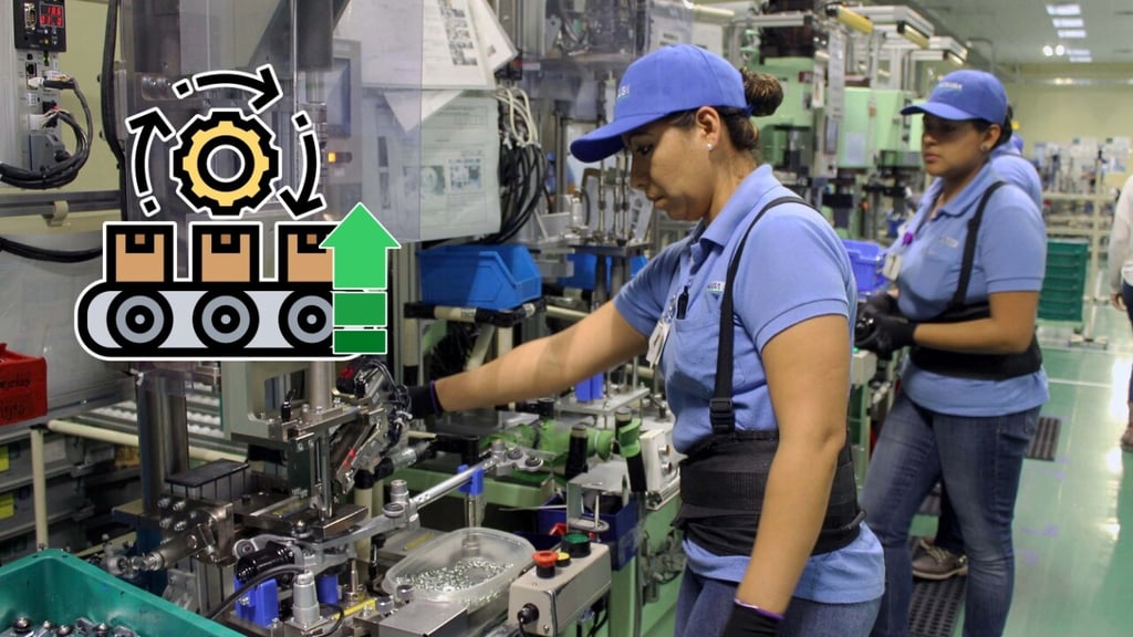 Industria manufacturera aumenta producción y salarios, pero la nómina se congela