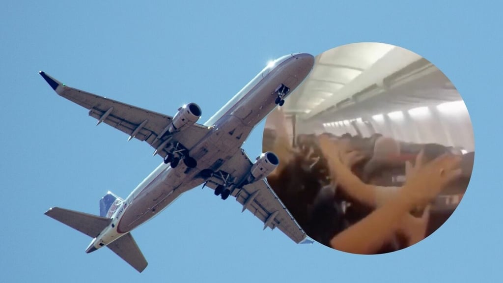Avión empieza a desintegrarse en pleno vuelo y pasajeros gritan de terror | VIDEO