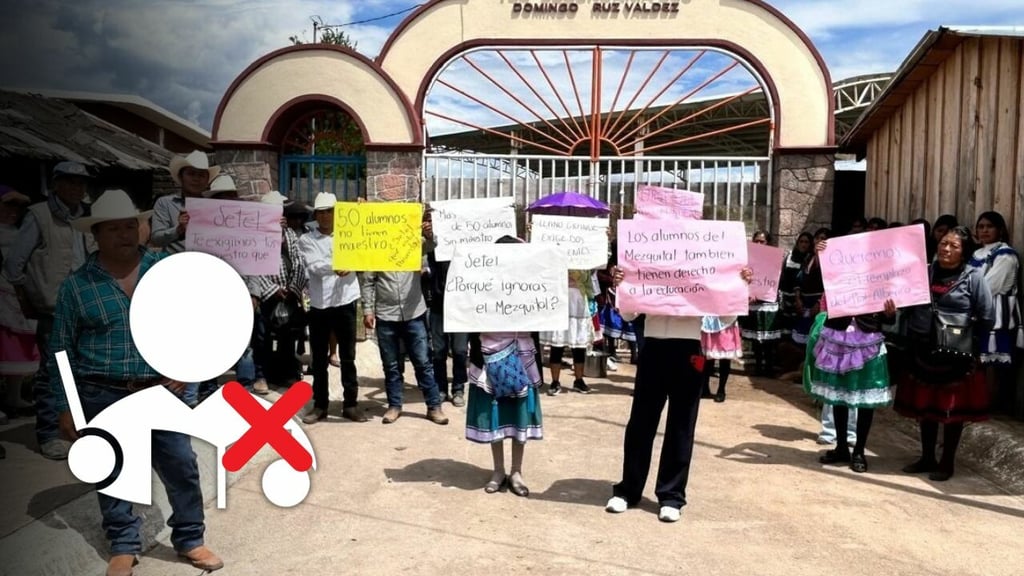 Padres de familia cierran telesecundaria en Mezquital por falta de maestros