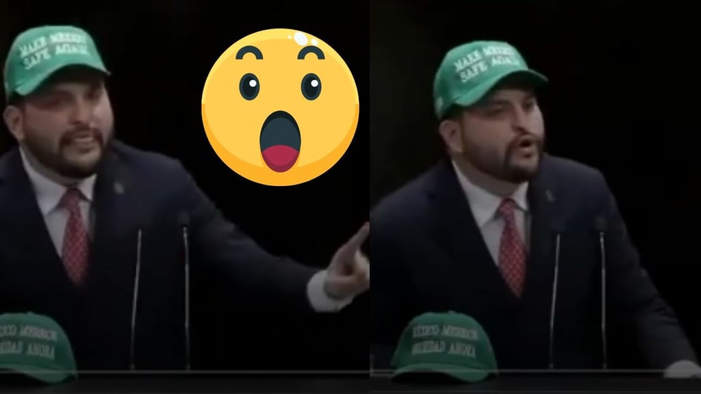 Diputado priista arremete contra Morena usando una gorra pro-Trump