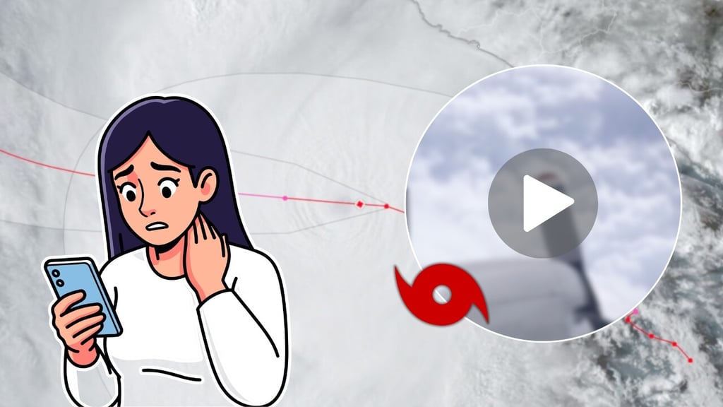 ¡Impresionante! Así se ve el ojo del huracán 'Polo' desde un avión cazatormentas | VIDEO