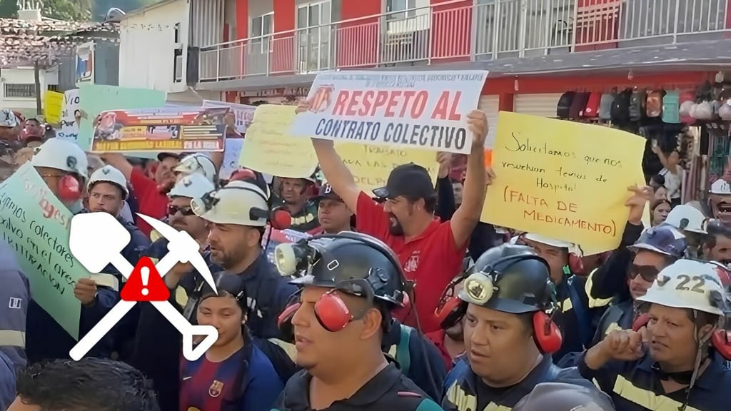 Mineros de Tayoltita marchan para exigir seguridad laboral y salud; mantienen cierre de mina