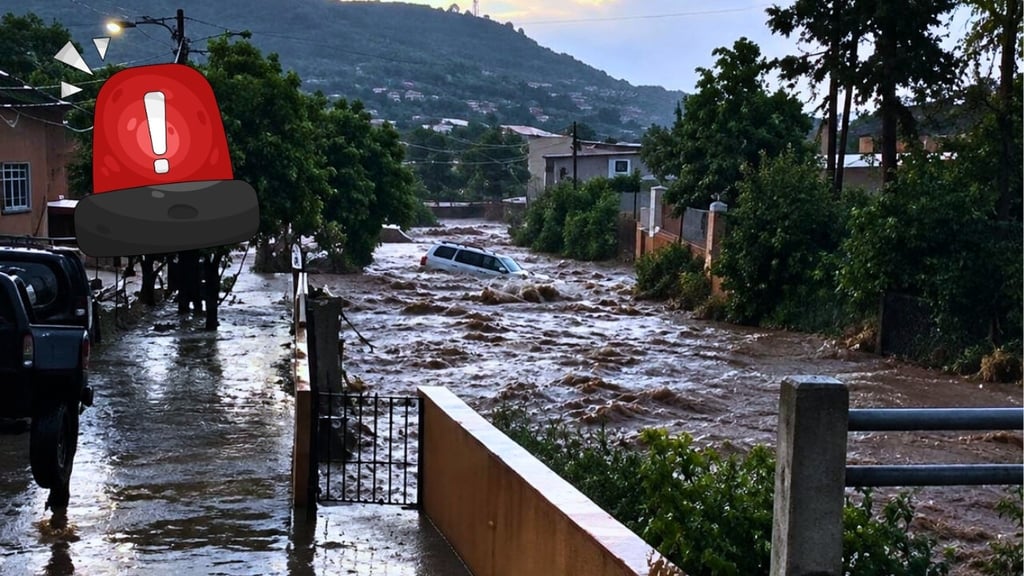 Buscan a dos personas tras arrastre de camioneta en Guanaceví