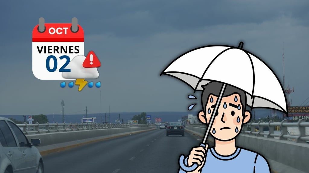 ¿Hoy sí lloverá fuerte en Durango? Esto dice el pronóstico del SMN para este 2 de octubre