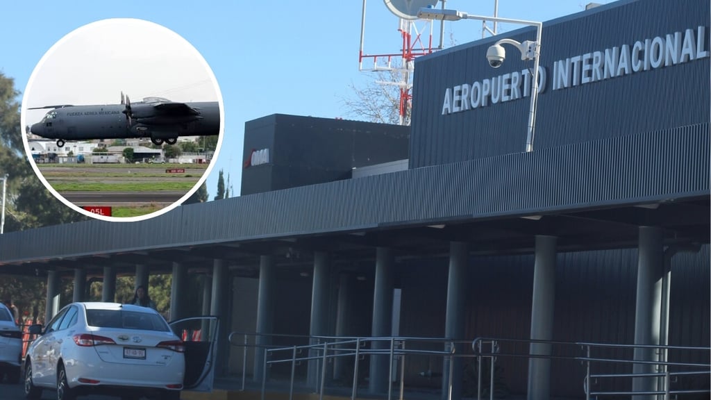Reportan nuevo aterrizaje de avión militar en el aeropuerto de Durango