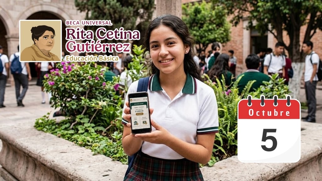 Beca Rita Cetina publica calendario OFICIAL de pagos de octubre 2026, ¿quién cobra este lunes 5?