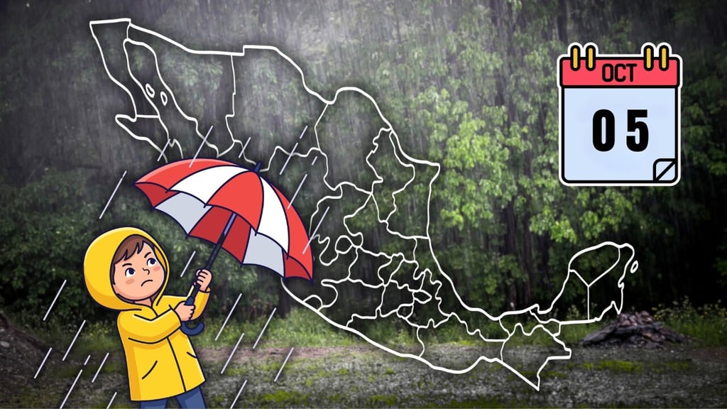 Lluvias torrenciales y fuertes tormentas se esperan en México este lunes, ¿en qué estados?