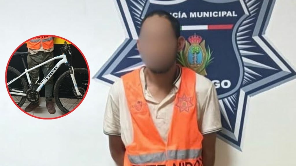 Arrestan a sujeto tras intentar robar una bicicleta en Centro de Durango