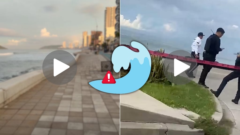Colapsa parte de Malecón de Mazatlán por fuerte oleaje; realizan cierre preventivo| VIDEOS