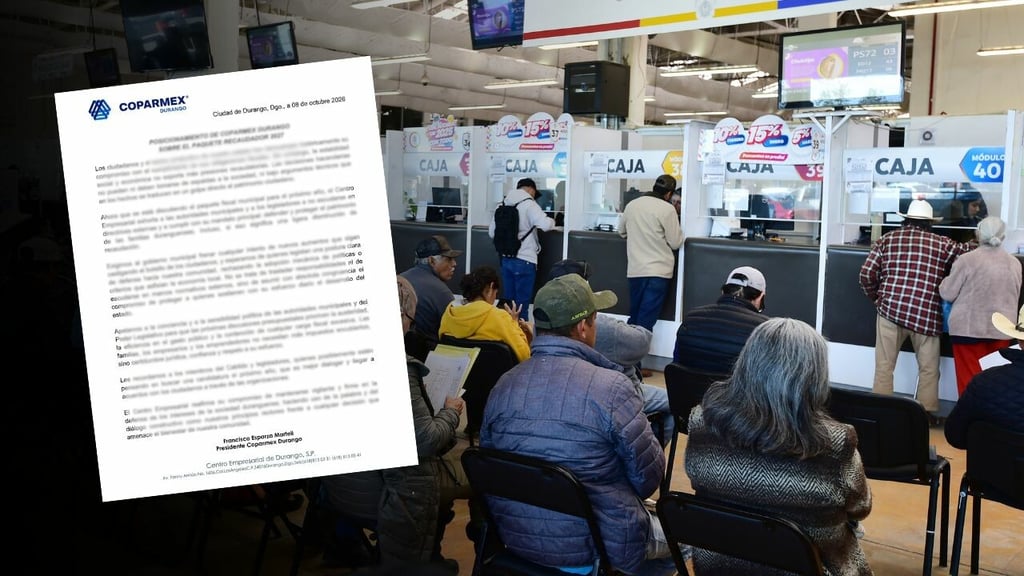 Coparmex Durango exige frenar cualquier intento de aumento en impuestos municipales