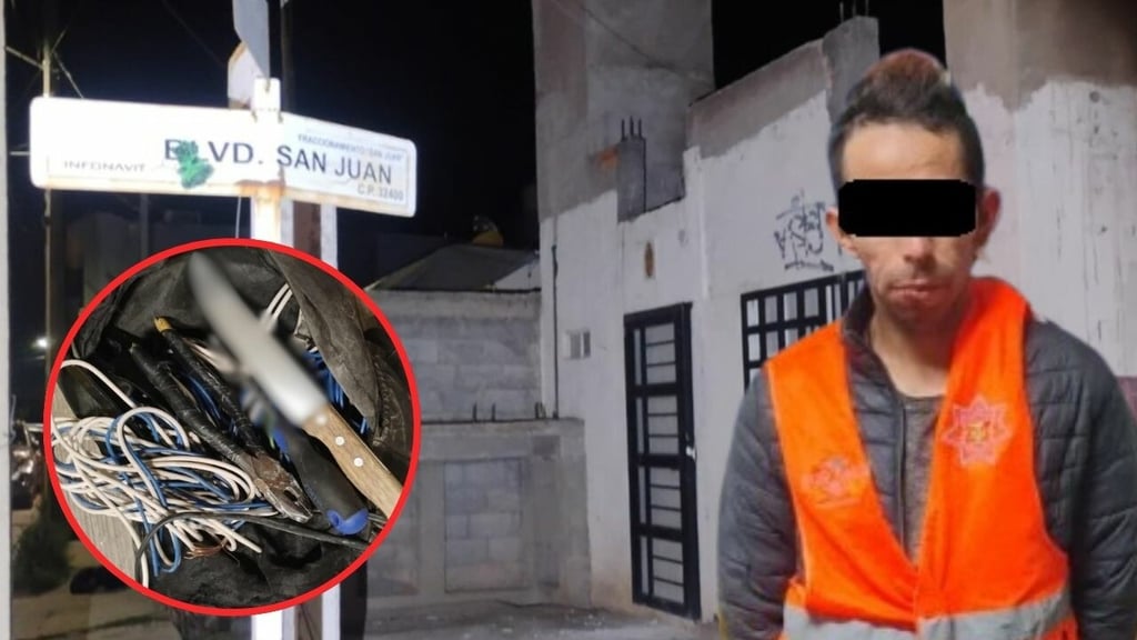 Sorprenden a ladrón dentro de vivienda, en Durango; intentó escapar con cable eléctrico