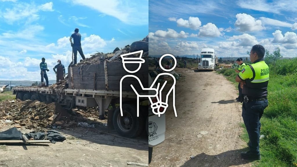 Por tirar basura en la periferia, detienen a 5 personas en Durango