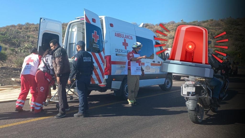 Pareja resulta lesionada tras choque en autopista cerca de la localidad El Pino