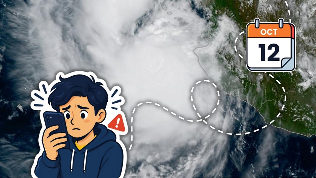 Huracán 'Simón': ¿dónde se encuentra HOY lunes 12 de octubre y cuál es su trayectoria?