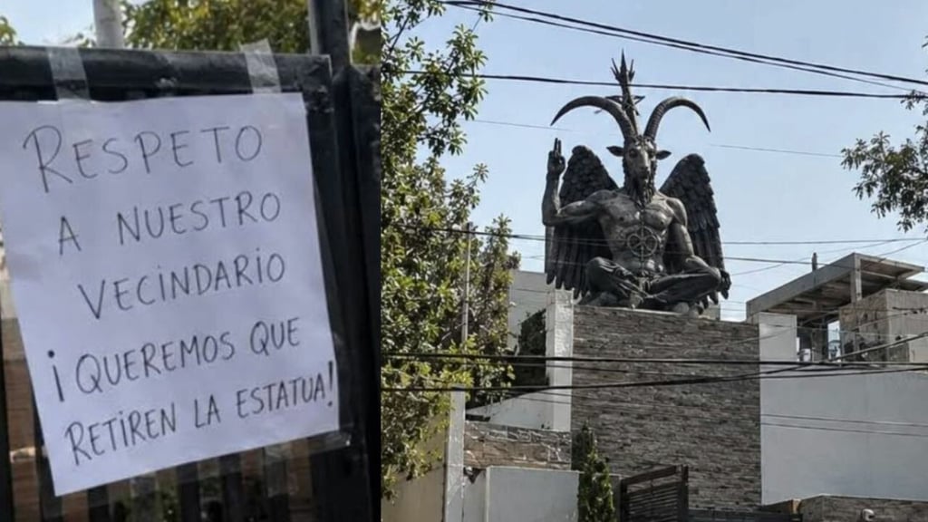 ¿Es real? La verdad detrás de la estatua de 'Baphomet' en lujosa colonia de la CDMX