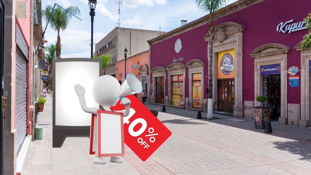Buscan poner orden a los anuncios y fachadas en el Centro Histórico de Durango