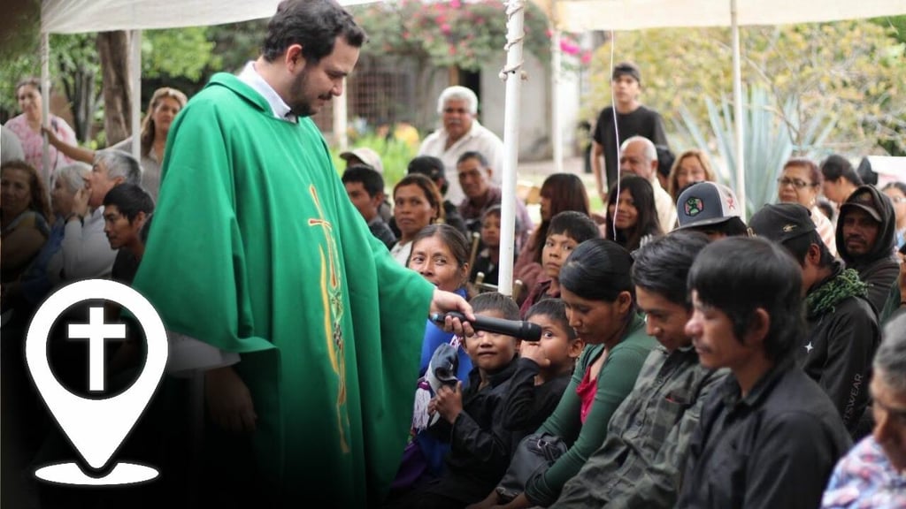 Miembros de la iglesia católica acudieron a la zona indígena de Durango