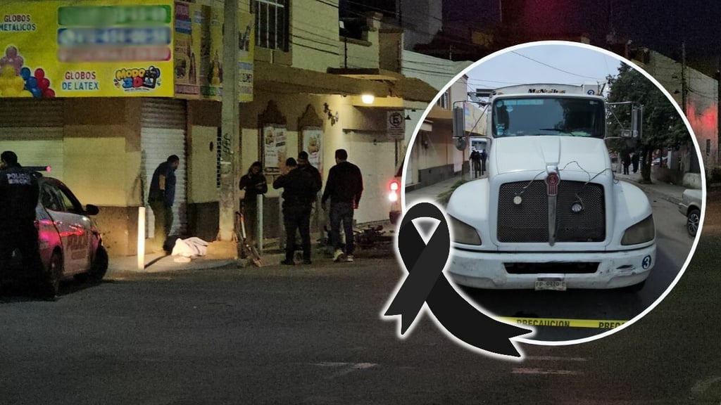 Motociclista muere tras ser impactado por camión de la basura en Durango