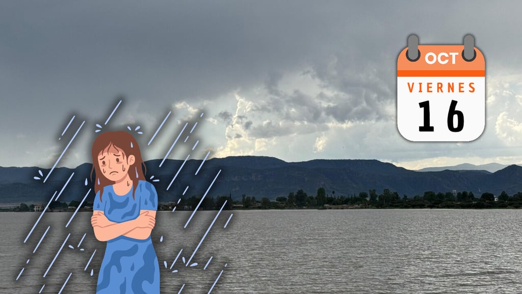 Durango con lluvias fuertes y temperaturas más bajas HOY viernes 16 de octubre | Pronóstico
