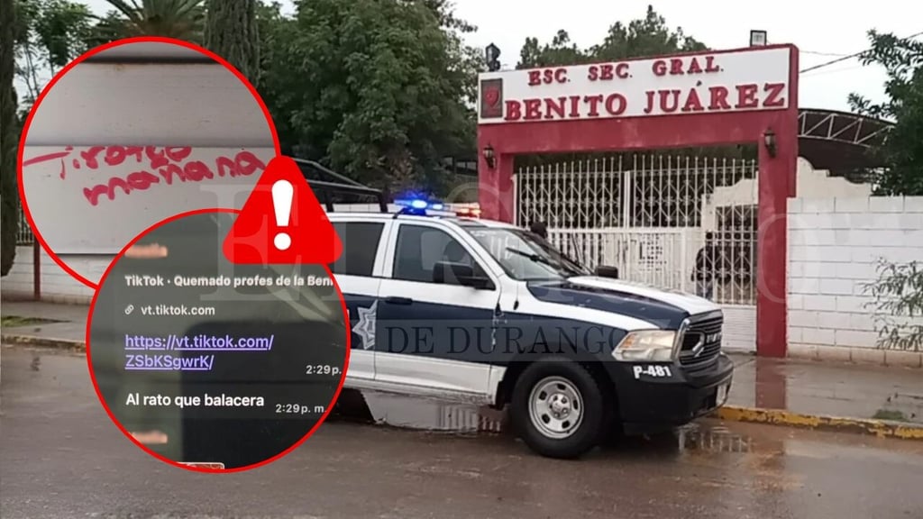 Ubican 'amenazas de tiroteo' en dos secundarias de Lerdo, Durango