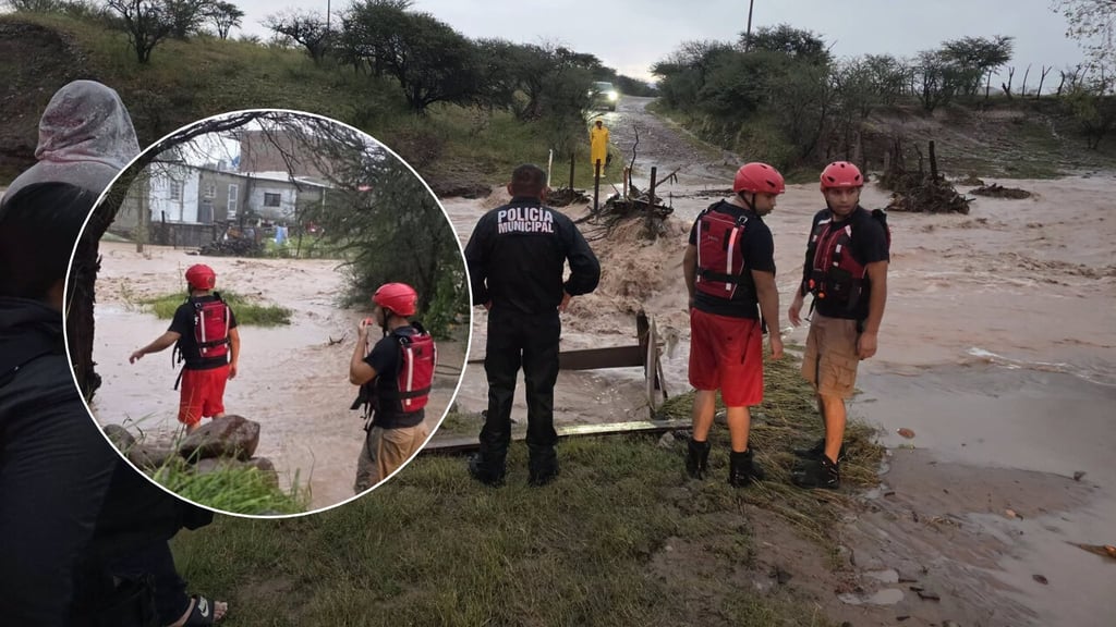 Rescatan a siete personas atrapadas por inundación en comunidad Los Herreras