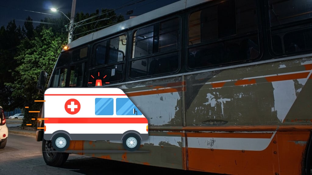 Camión de ruta naranja atropella a ciclista en Durango; sufrió una fractura