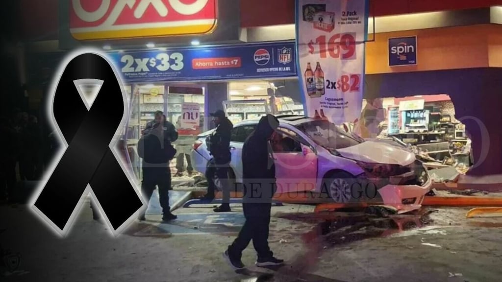 Menor de 15 años pierde la vida tras choque de automóvil contra Oxxo, en Gómez Palacio