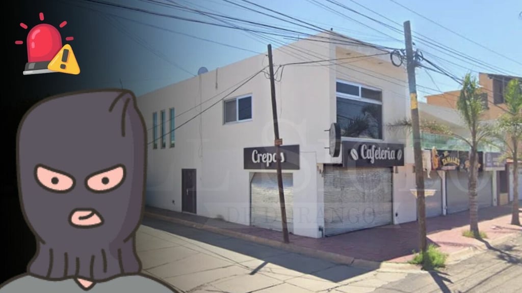 Ladrones se llevan 20 mil pesos de una cafetería en Durango