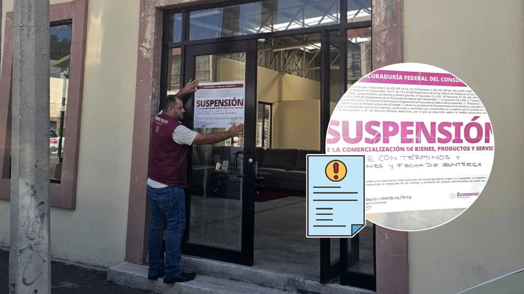 Profeco vuelve a suspender a mueblería Gala por quejas de incumplimiento de entregas en Durango