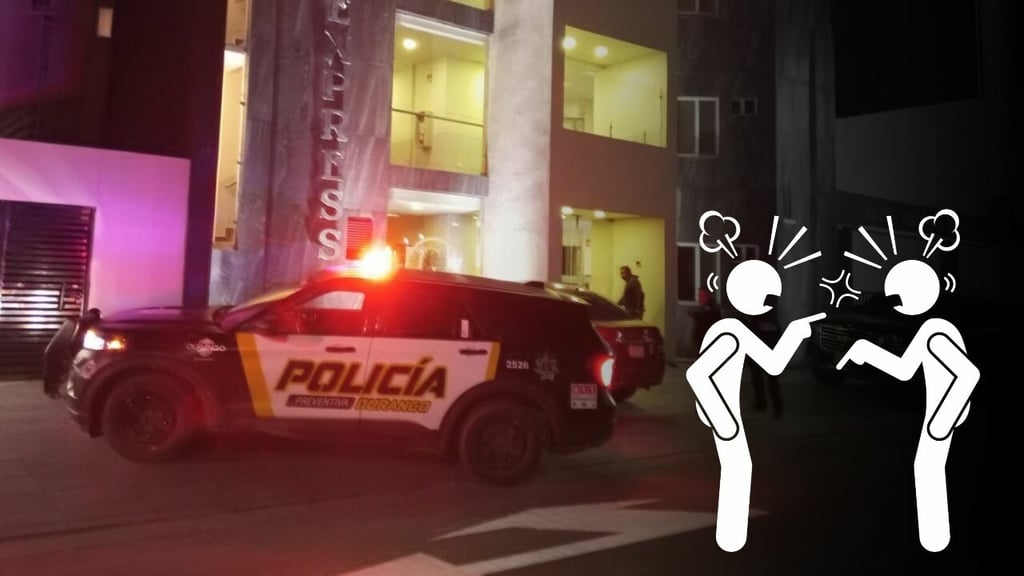 Joven se puso agresivo con su padre, en hotel de Durango; policía intervino