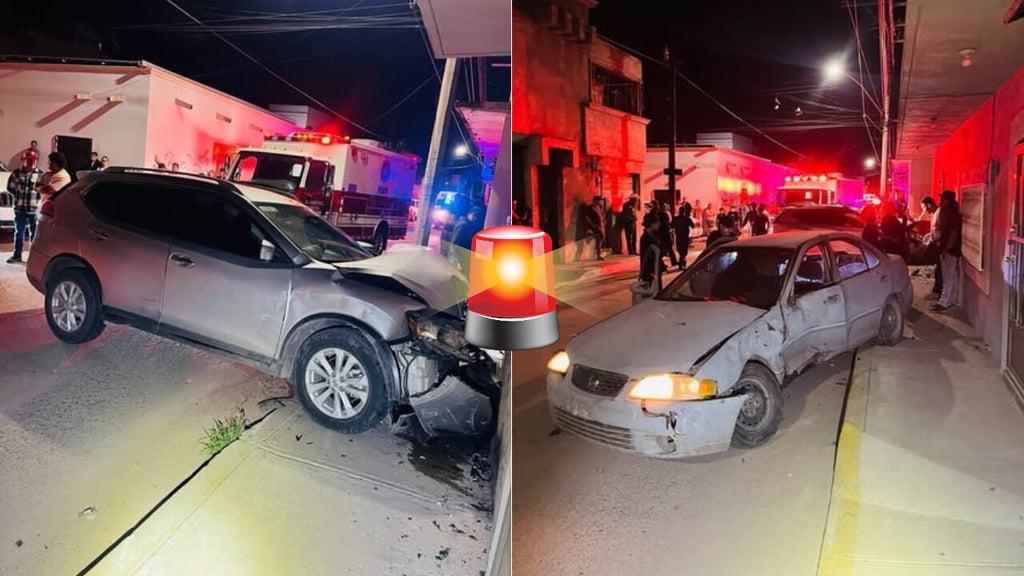 Choque en calles de Santiago Papasquiaro deja a cuatro personas lesionadas