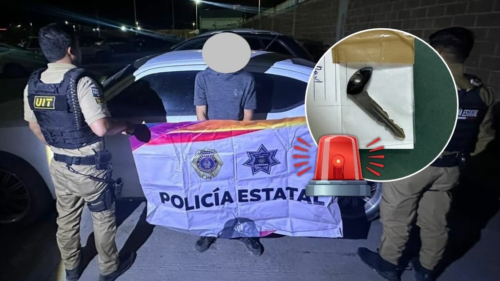 Detienen a joven con automóvil robado en Valle del Guadiana