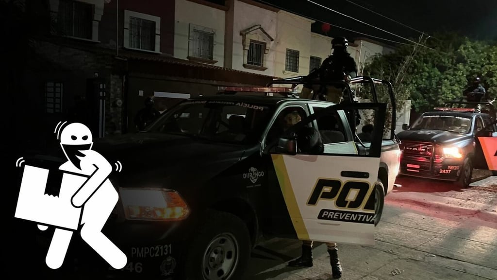 Ladrones asestan tres robos a viviendas de Durango en una tarde
