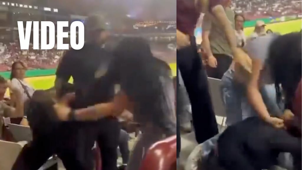 Mujeres protagonizan pelea en pleno partido de Tomateros de Culiacán | VIDEO