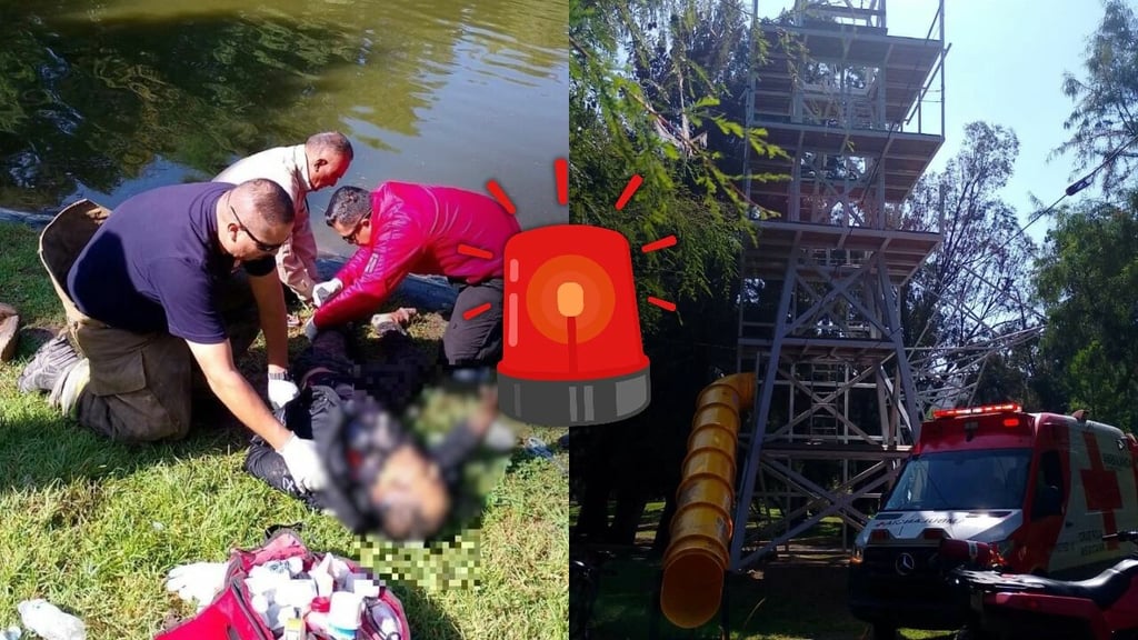 Hombre resulta lesionado tras caer de tirolesa que estaba fuera de servicio en el Parque Guadiana