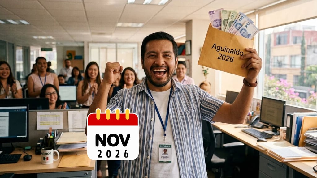 ¿Quiénes recibirán su aguinaldo en noviembre de 2026? Estas personas cobrarán antes de diciembre