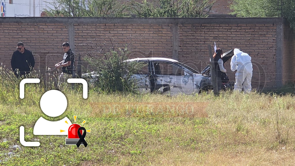 Localizan cuerpo calcinado dentro de un vehículo en la colonia Las Huertas