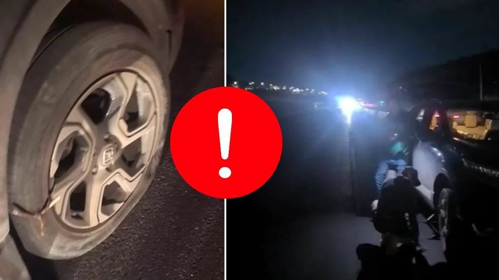 Reportan sujetos armados y ponchallantas en carretera a Durango-Parral