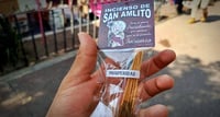 Venden inciensos de 'San AMLITO' previo a Semana Santa