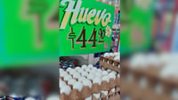 Kilogramo de huevo, por arriba de los 40 pesos en Durango