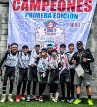 Aztecas U14, campeones en tocho