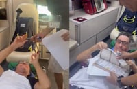 VIDEO: Fracturado y en ambulancia, ciudadano acude a emitir su voto 