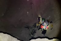 Seis motociclistas caen en una zanja de Agua Saludable