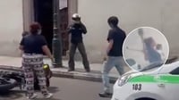 Captan pelea en calle Negrete a la altura de la Catedral de Durango | VIDEO