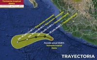 SMN alerta por la formación de la tormenta tropical ‘Aletta’ en el Pacífico