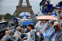 Juegos Olímpicos 2024: La lluvia se hace presente en París