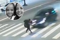 Madre e hija son atropelladas por conductor que se pasó el alto | VIDEO