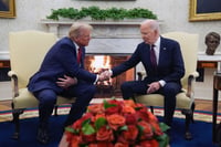 Biden inicia reunión con Donald Trump felicitándolo por su victoria