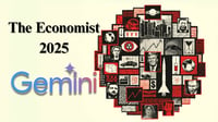 Google Gemini analiza la portada de 'The Economist' 2025